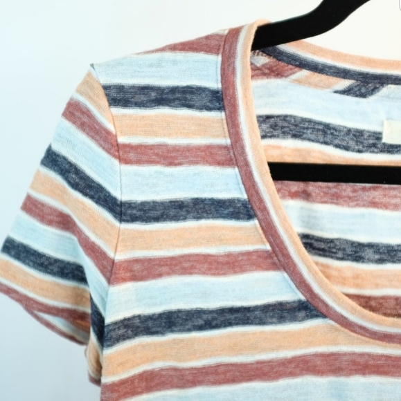 Alto Scoop Tee in Colborne Stripe - Picture 7 of 14
